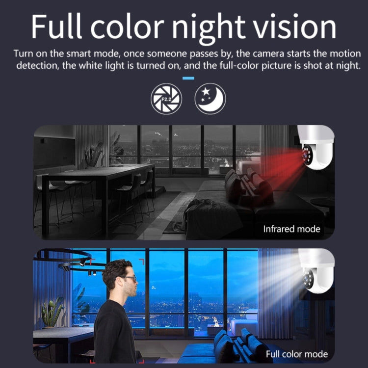 DP43 Bulb-type Motion Tracking Night Vision Smart Camera Supports Voice Intercom, DP43 DP43 Bulb-type Motion Tracking Night Vision Smart Camera Supports Voice Intercom, DP43